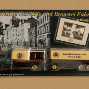 Historischer Biertruck Faun L8 Hängerzug