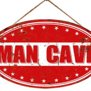 Man Cave Ovaal Rood 23 25